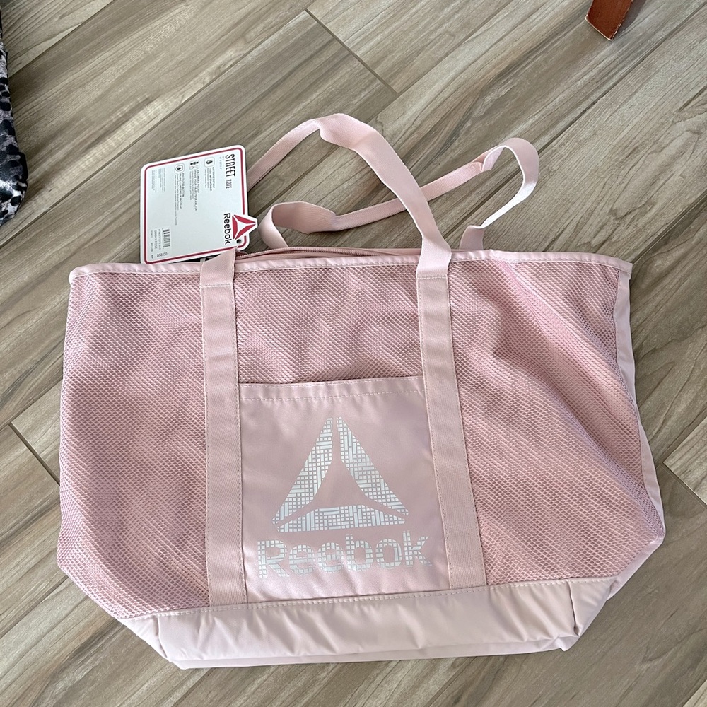 Pink Reebok workout gym bag new